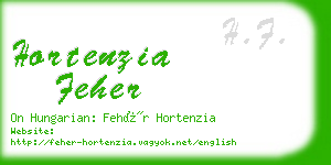 hortenzia feher business card